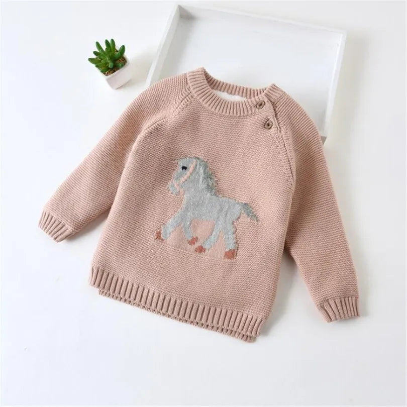 Pink Fleeced Knitted Jumper