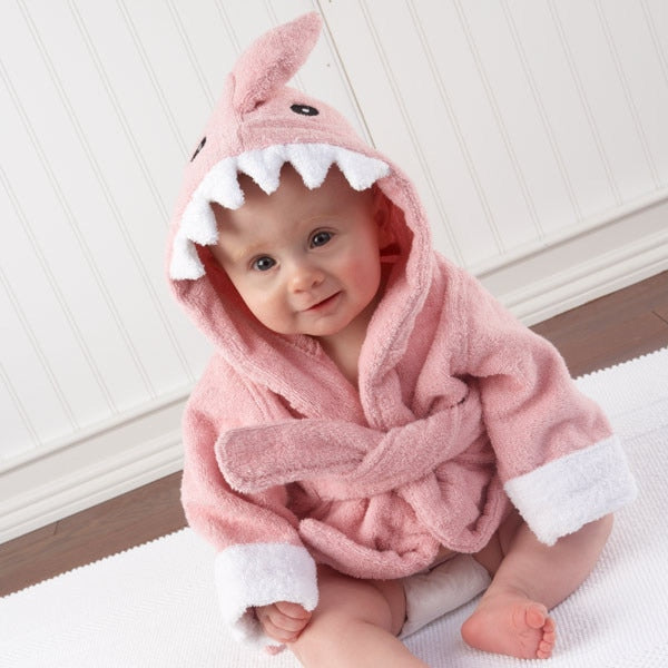 pink shark towel