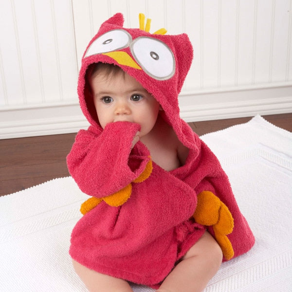 red towel hooded towel