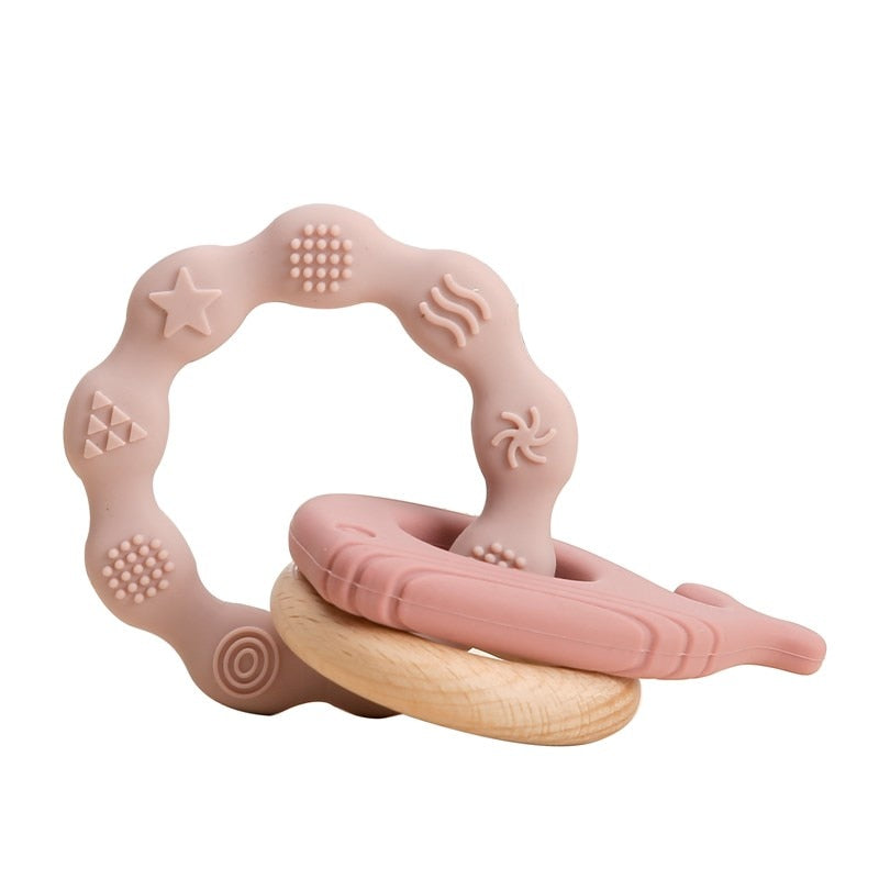 Pink teether pink whale