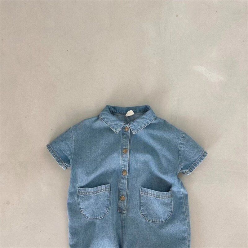 Unisex Denim Romper