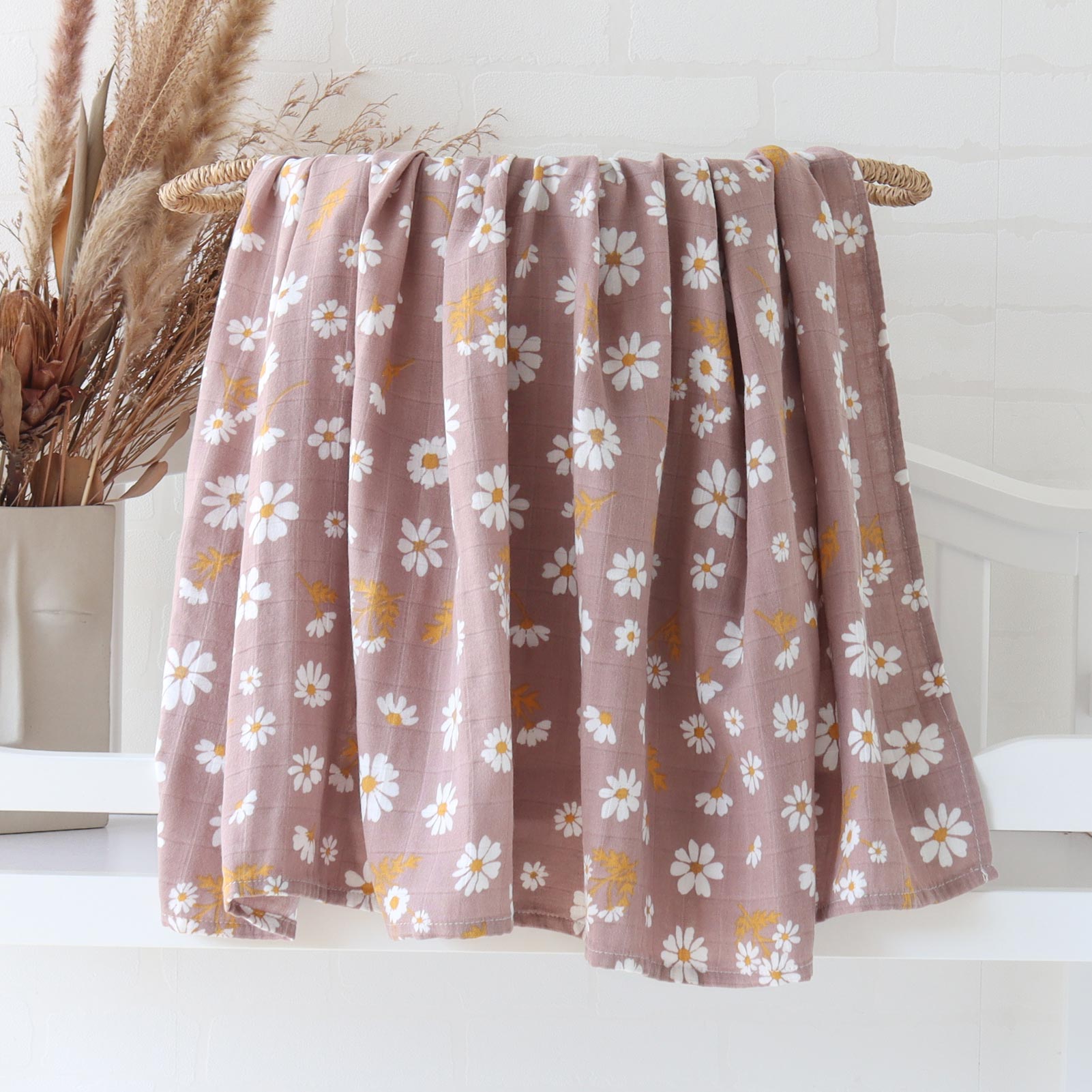 mauve print muslin