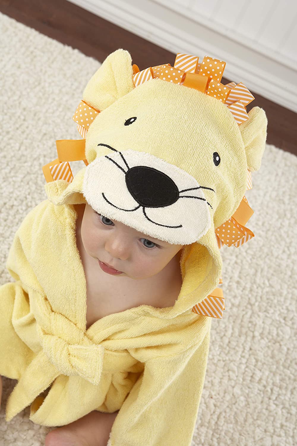 lion hooded towel