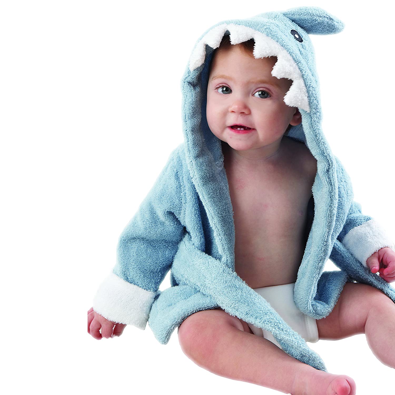 shark hooded towel