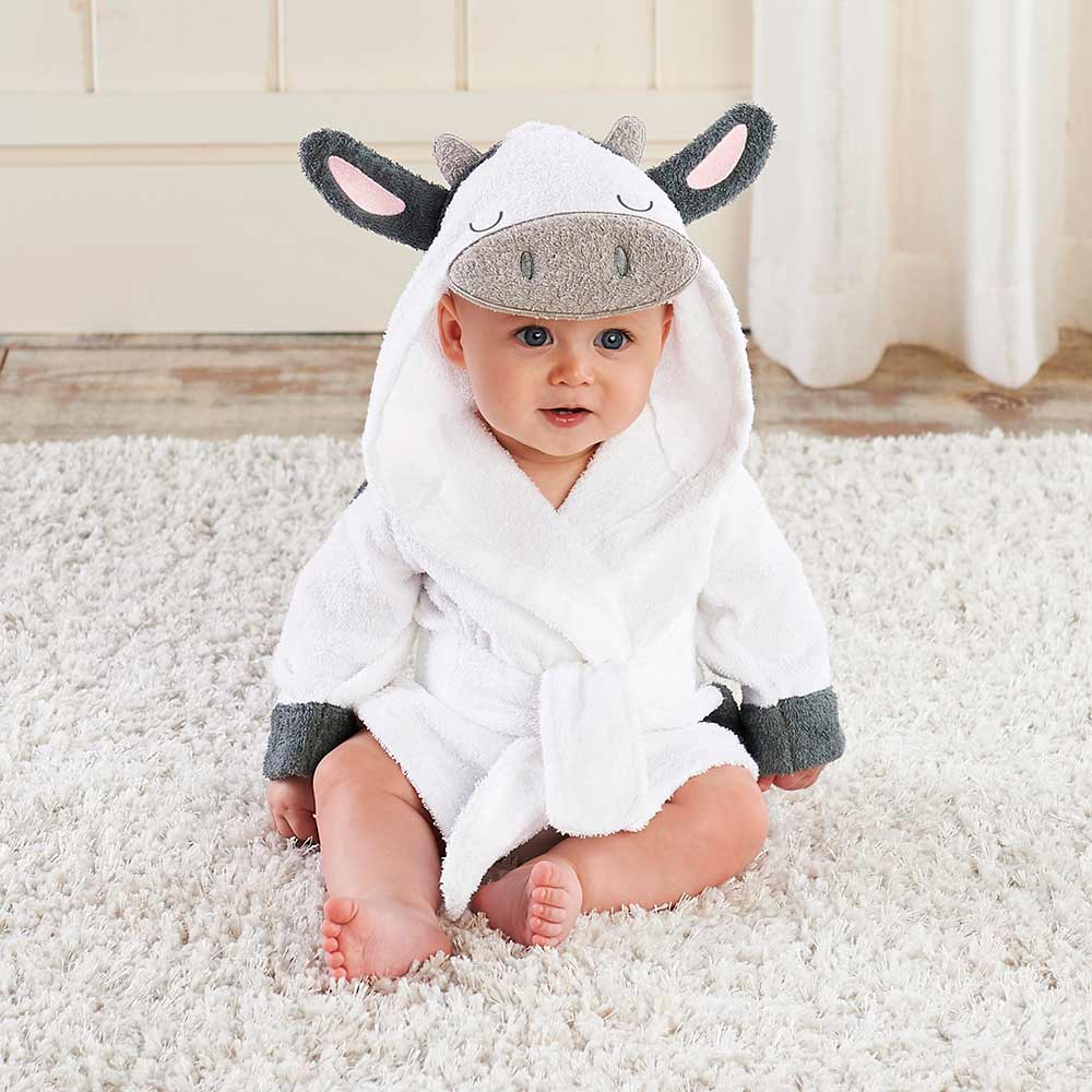 cow hooded towel