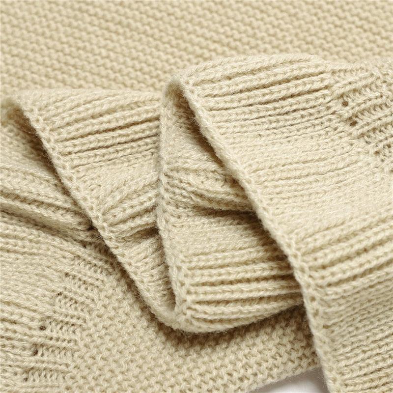 Knitted Baby Ruffle Blanket - Nature Baby Store