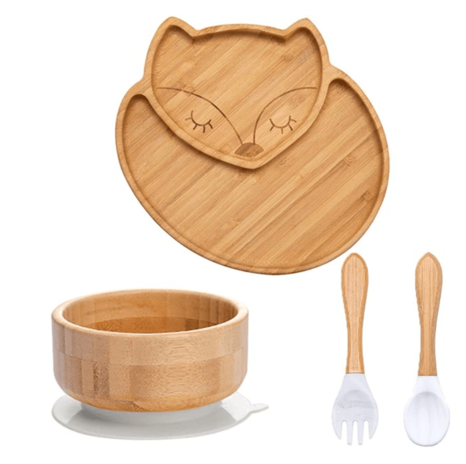 ECO Friendly Bamboo Suction Dinner Set - Nature Baby Store