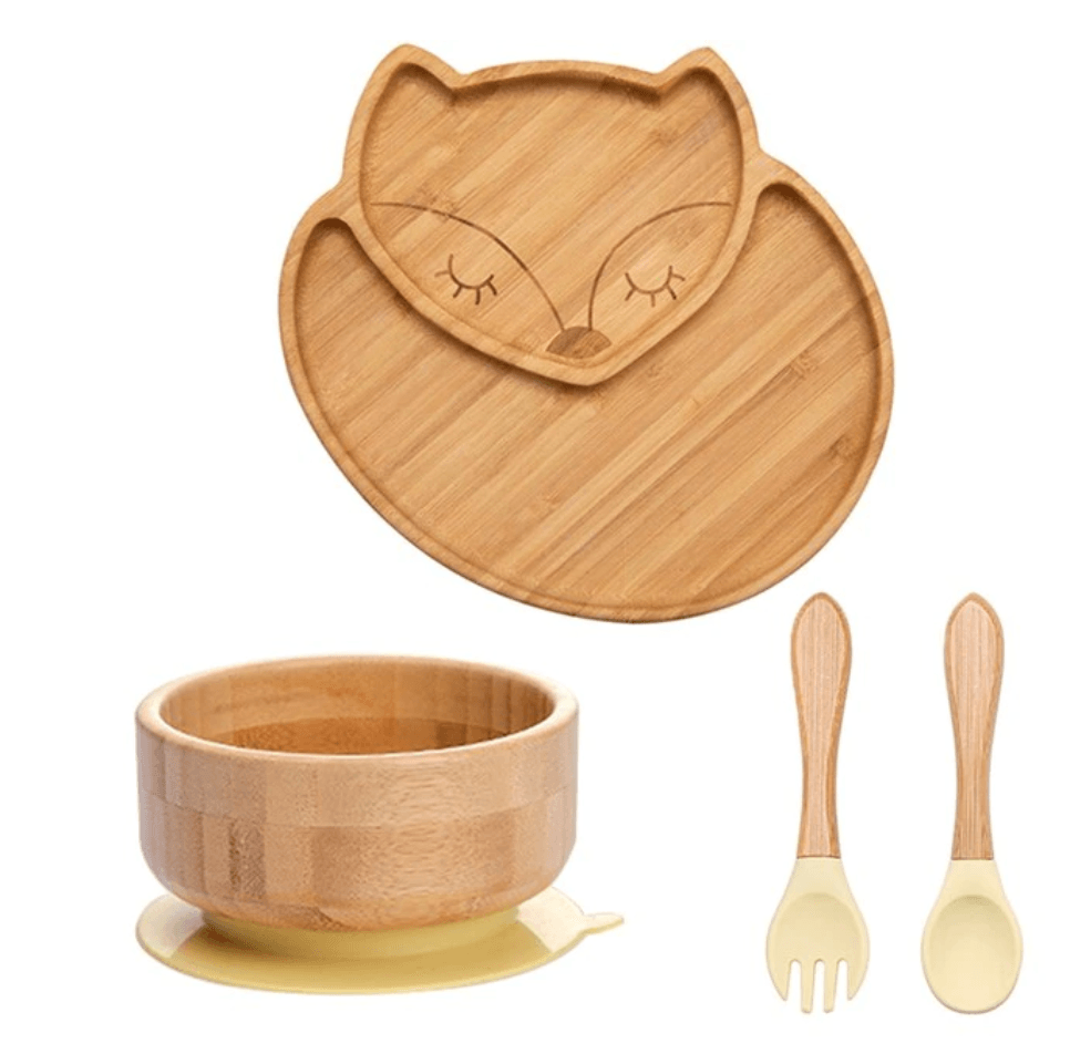 ECO Friendly Bamboo Suction Dinner Set - Nature Baby Store