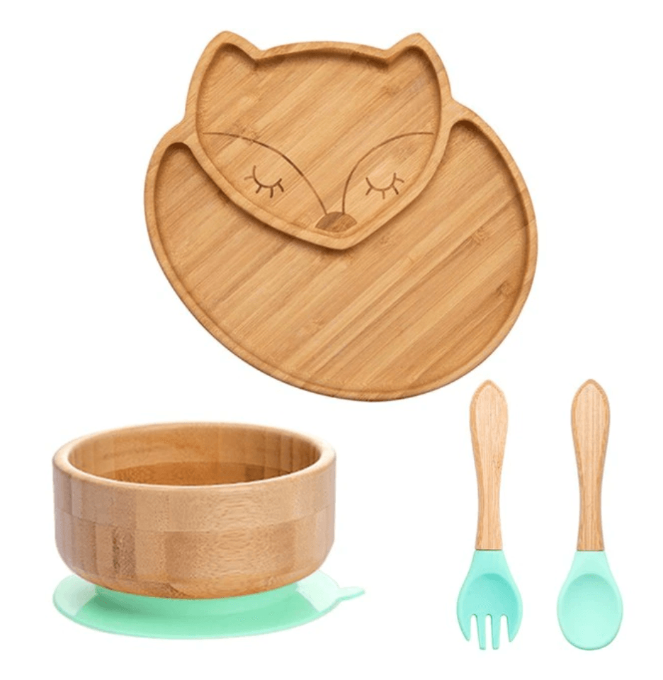 ECO Friendly Bamboo Suction Dinner Set - Nature Baby Store