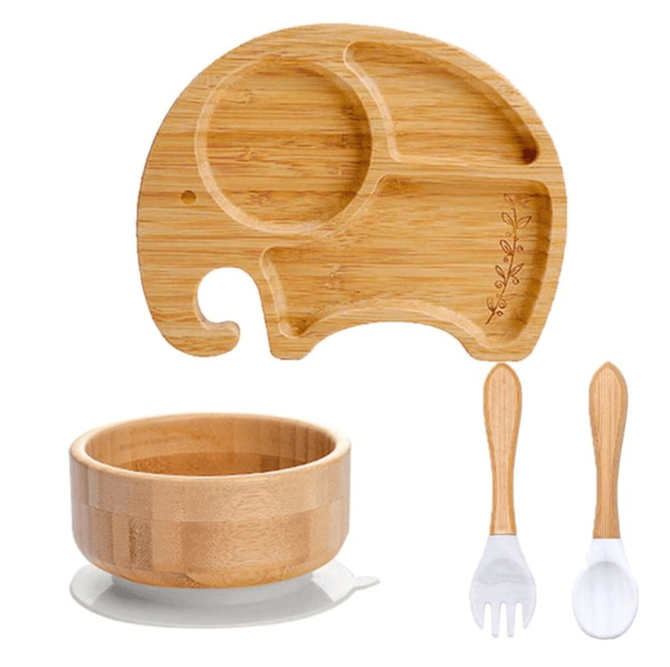 ECO Friendly Bamboo Suction Dinner Set - Nature Baby Store