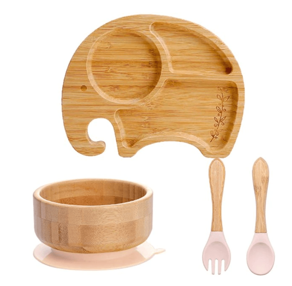 ECO Friendly Bamboo Suction Dinner Set - Nature Baby Store