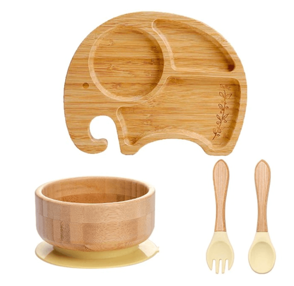 ECO Friendly Bamboo Suction Dinner Set - Nature Baby Store