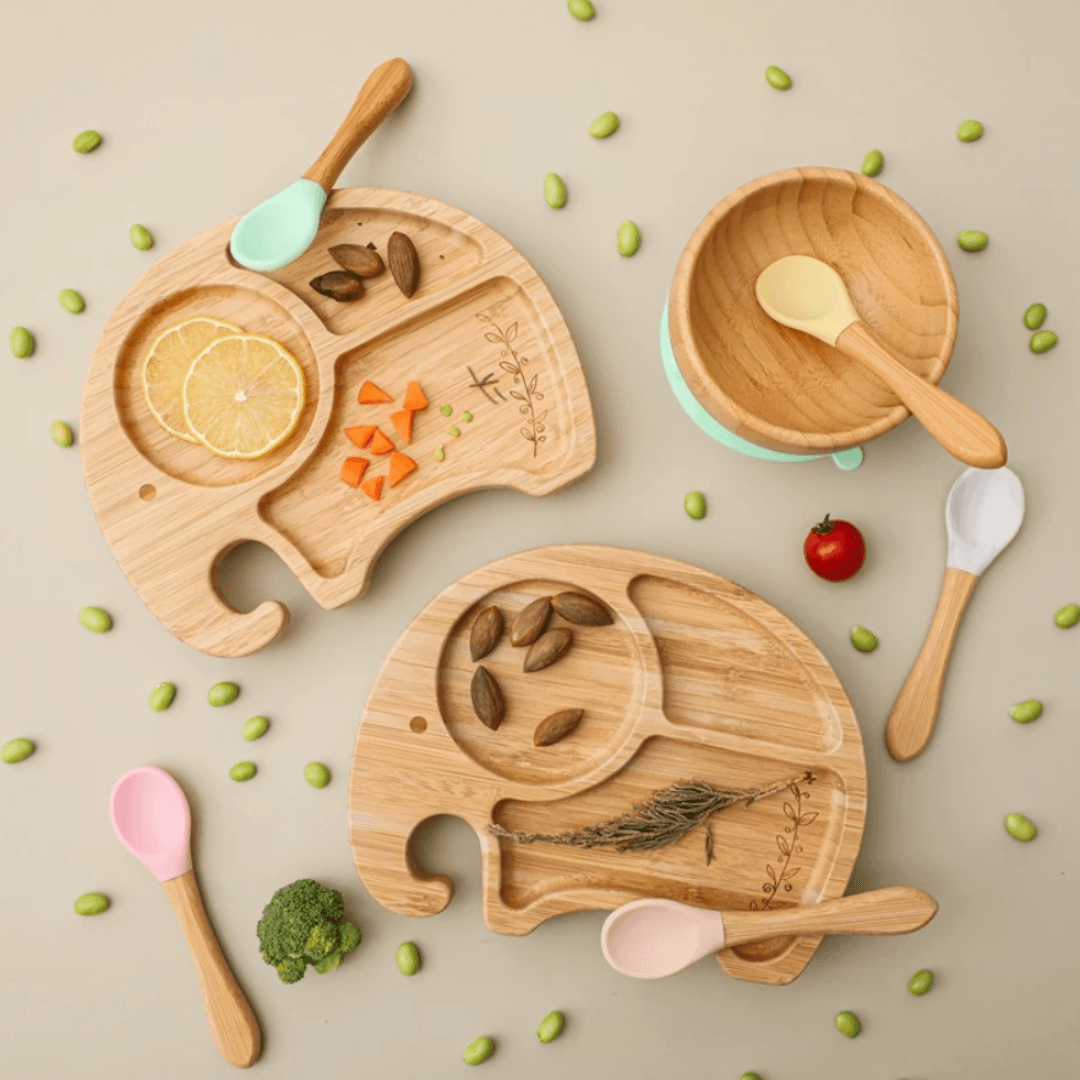 ECO Friendly Bamboo Suction Dinner Set - Nature Baby Store