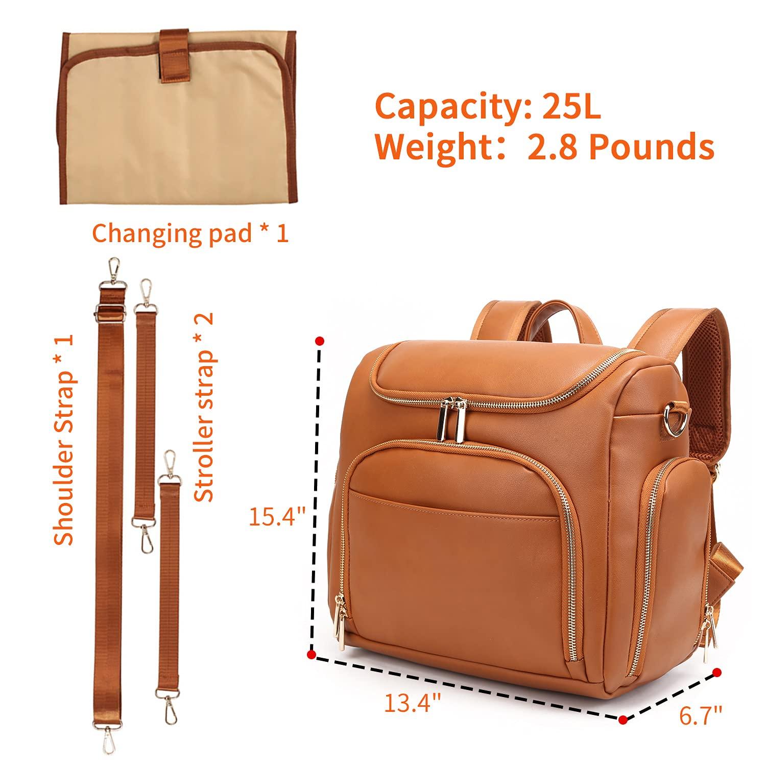 7-in-1 Leather Changing Bag - Nature Baby Store