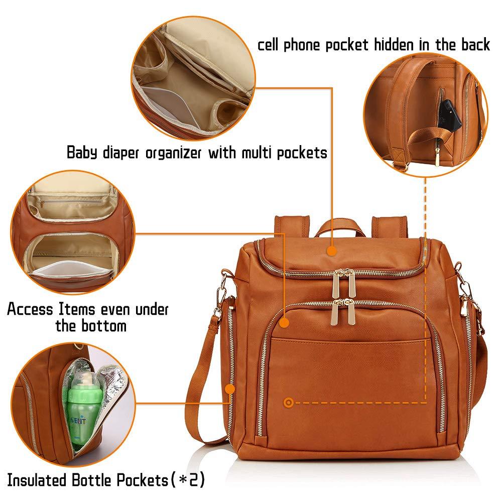 7-in-1 Leather Changing Bag - Nature Baby Store